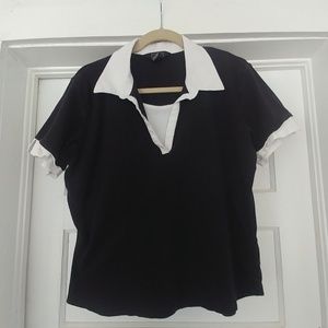 George - black stretch top